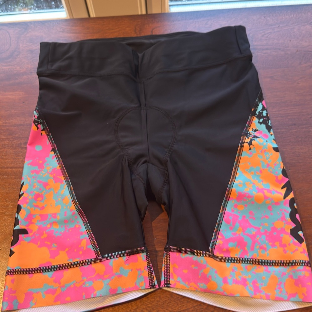 Women's Bike Shorts - Black and Multicolor (never worn)